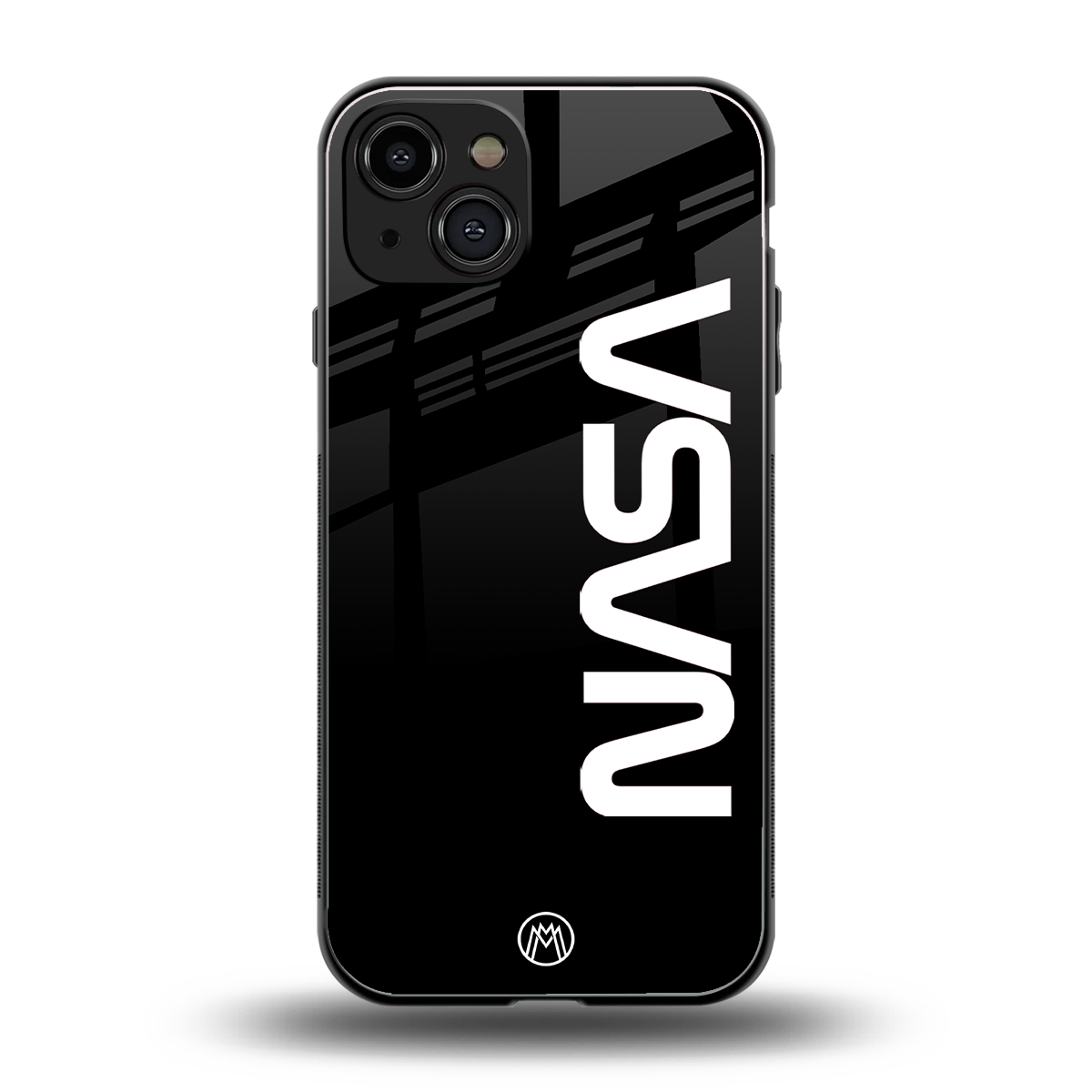 nasa black back phone cover | glass case for iphone 15
