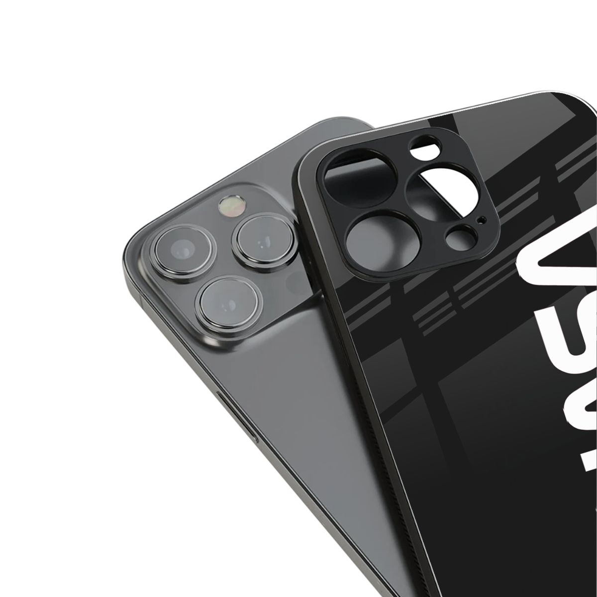 nasa black back phone cover | glass case for iphone 13 pro max