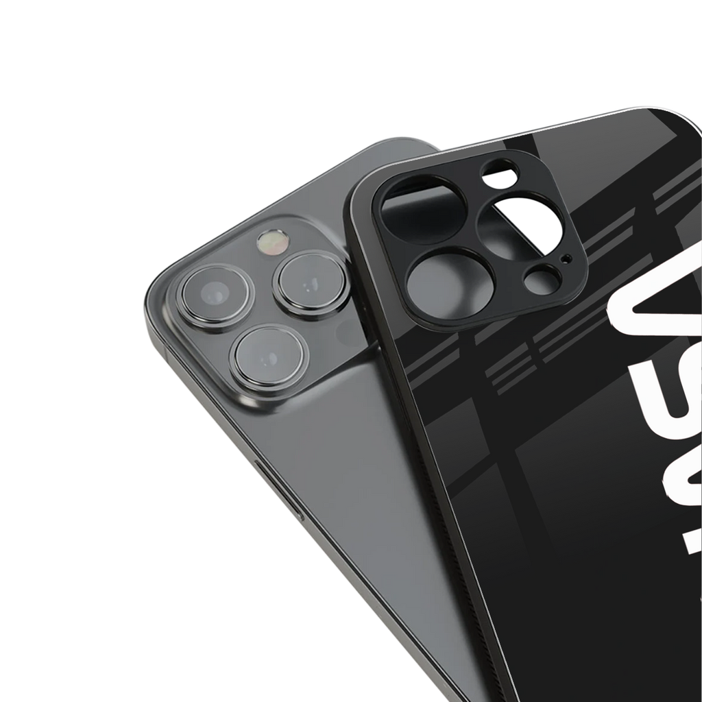 nasa black back phone cover | glass case for iphone 16 plus