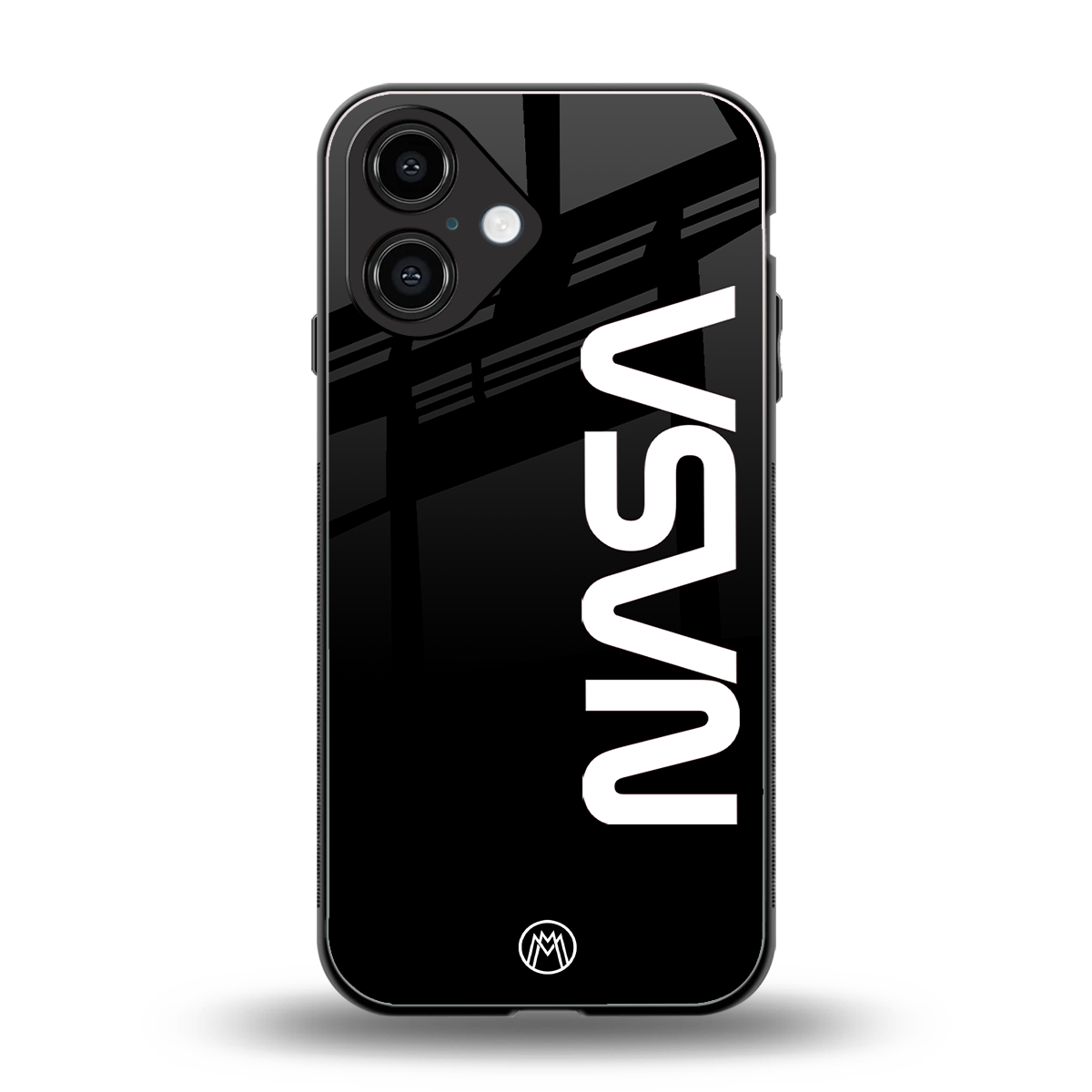 nasa black back phone cover | glass case for iphone 16