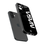 nasa black back phone cover | glass case for iphone 16