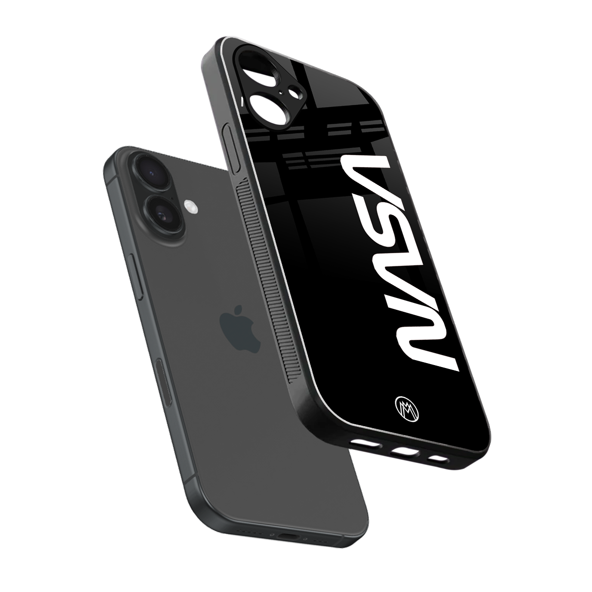 nasa black back phone cover | glass case for iphone 16