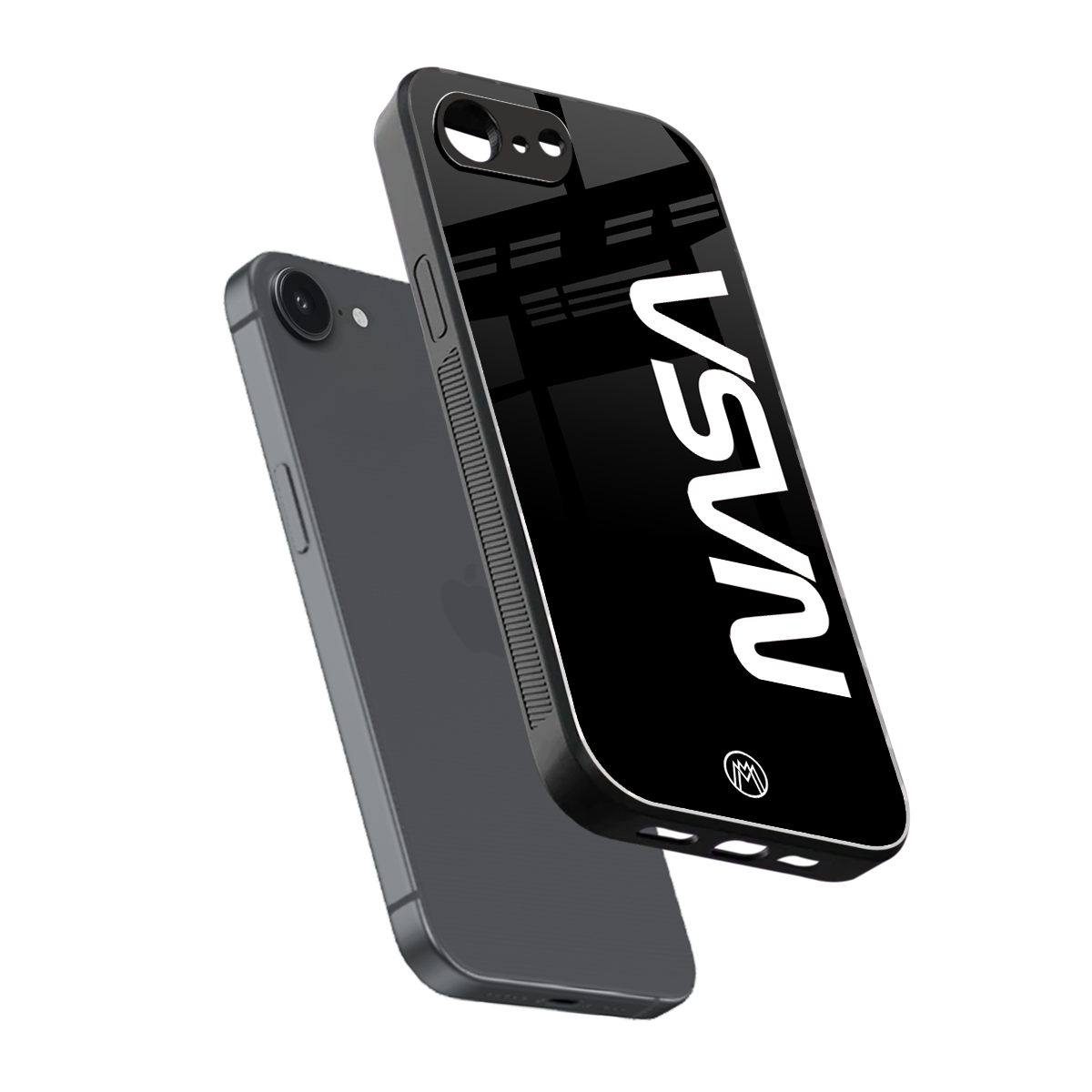 nasa black back phone cover | glass case for iphone 16e