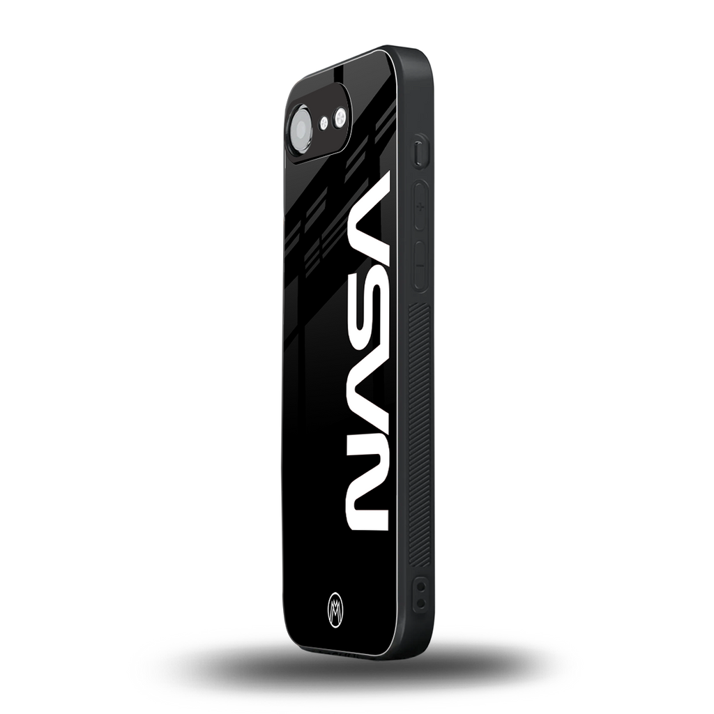 nasa black back phone cover | glass case for iphone 16e
