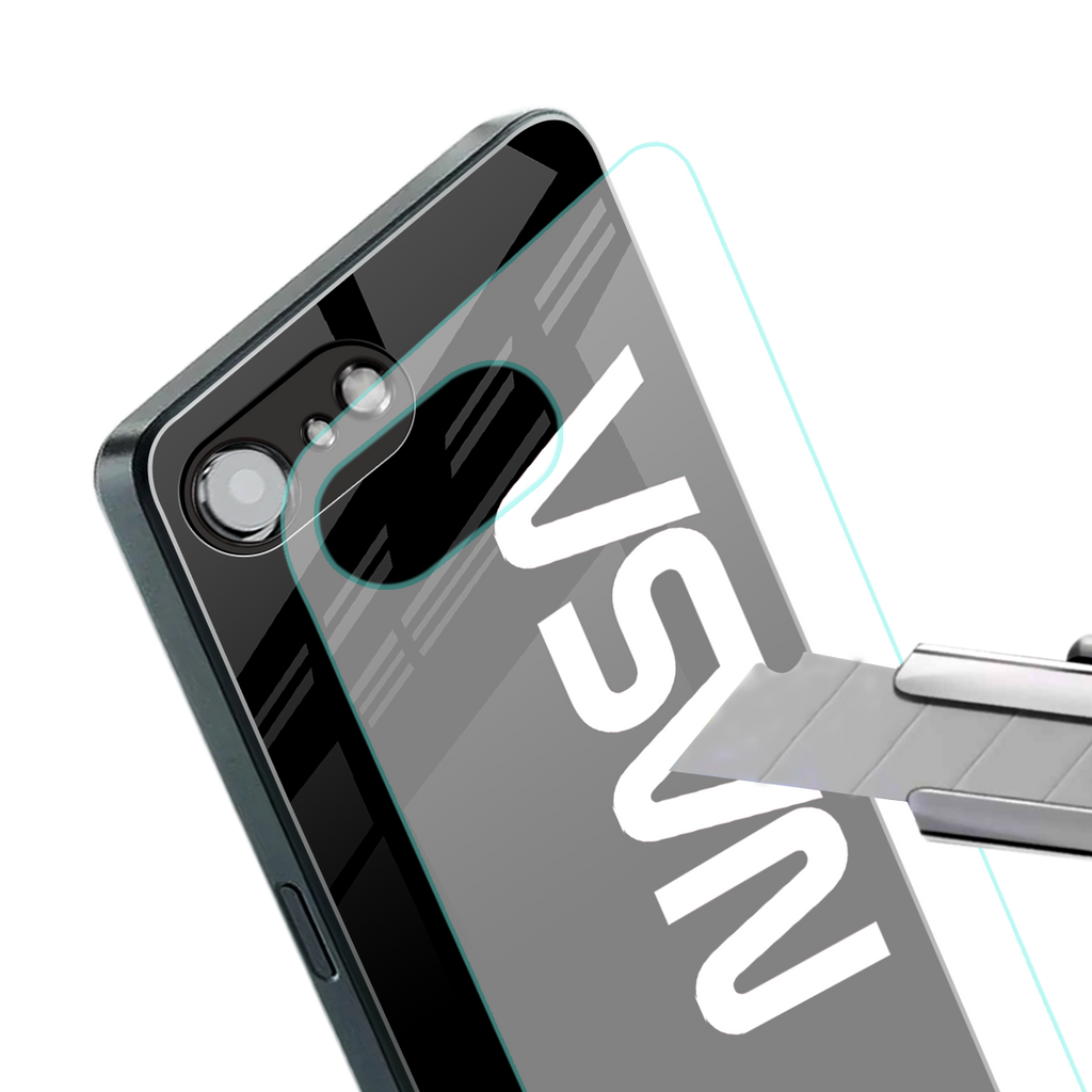 nasa black back phone cover | glass case for iphone 16e