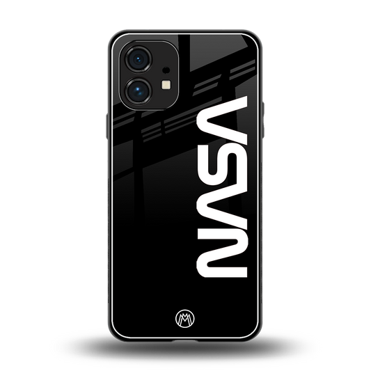nasa black back phone cover | glass case for nothing phone 1
