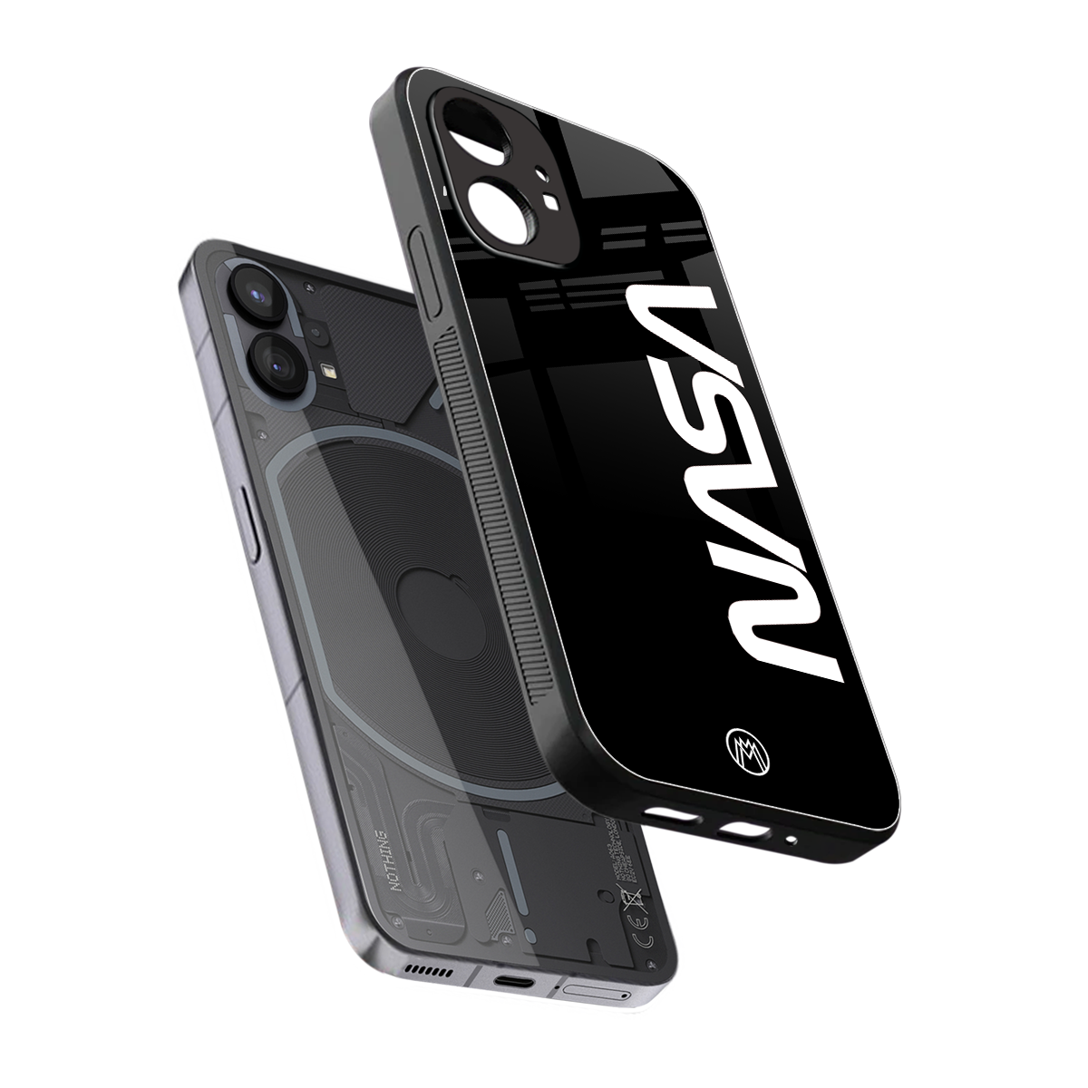 nasa black back phone cover | glass case for nothing phone 1