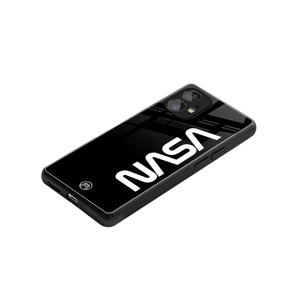nasa black back phone cover | glass case for nothing phone 1