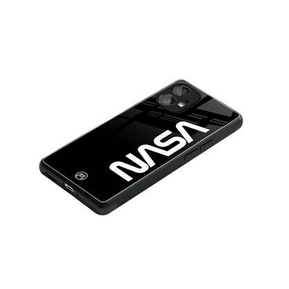nasa black back phone cover | glass case for nothing phone 1