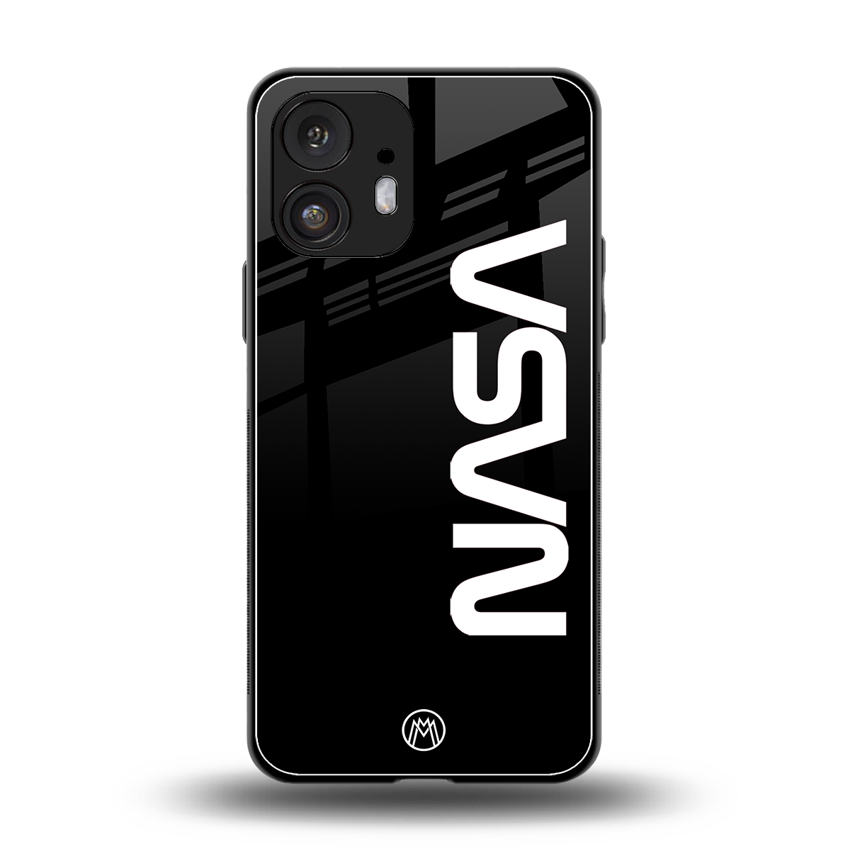 nasa black back phone cover | glass case for nothing phone 2