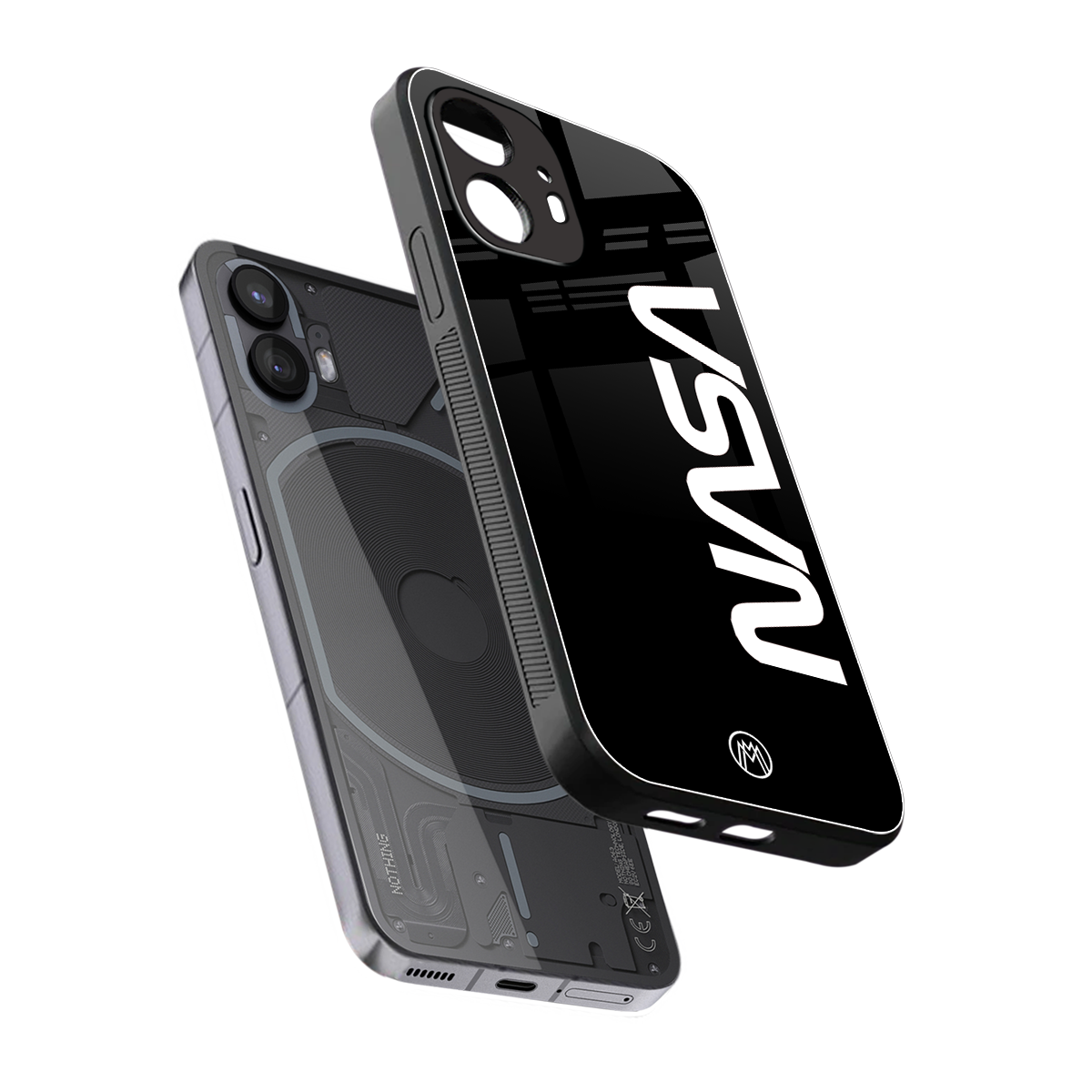 nasa black back phone cover | glass case for nothing phone 2