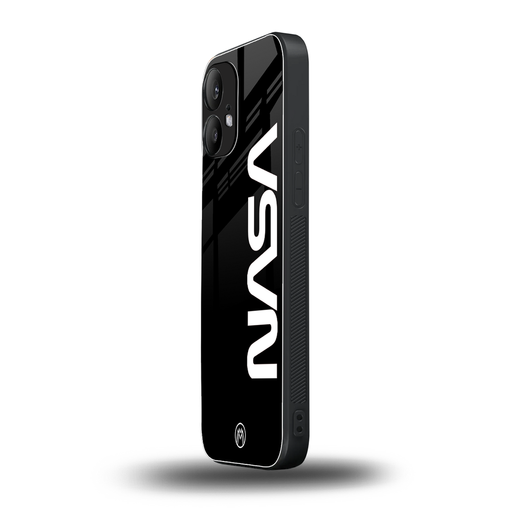 nasa black back phone cover | glass case for nothing phone 2