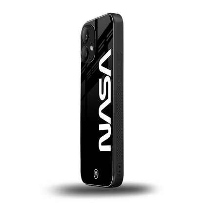 nasa black back phone cover | glass case for nothing phone 2