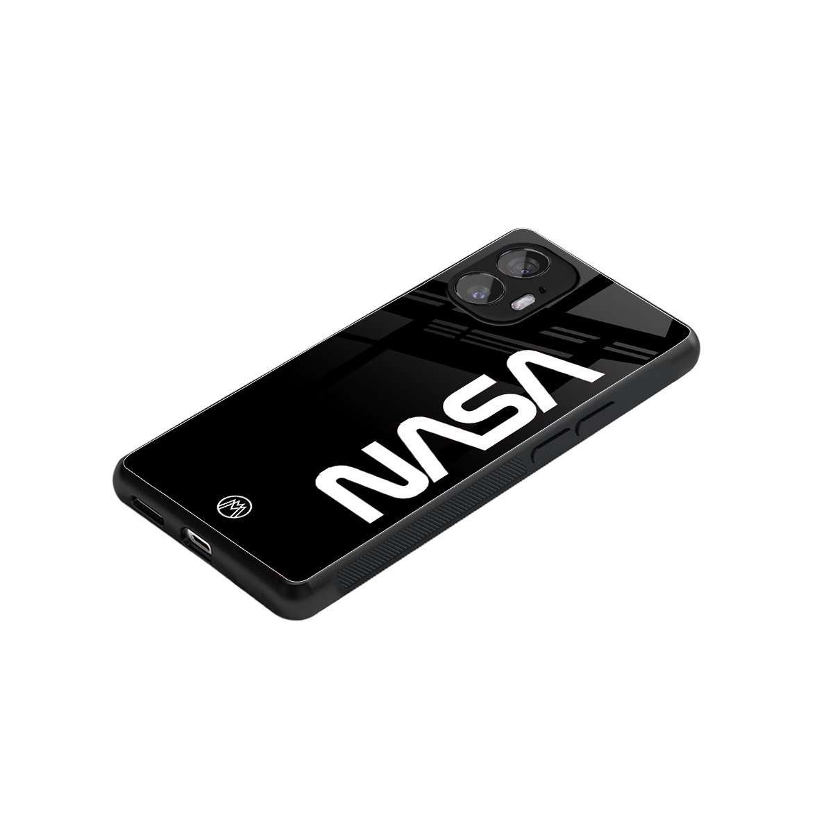 nasa black back phone cover | glass case for nothing phone 2