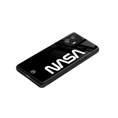 nasa black back phone cover | glass case for nothing phone 2