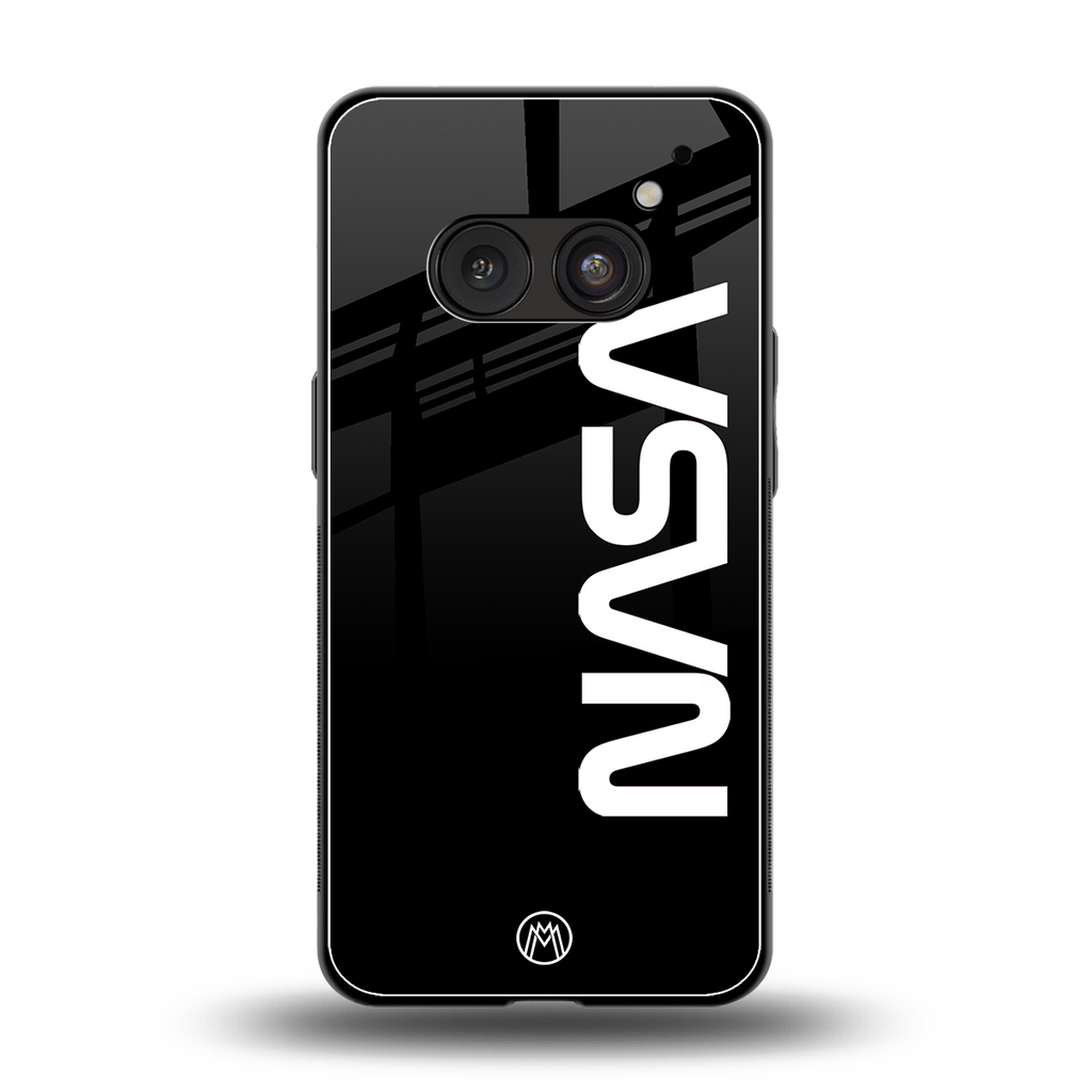 nasa black back phone cover | glass case for nothing phone 2a