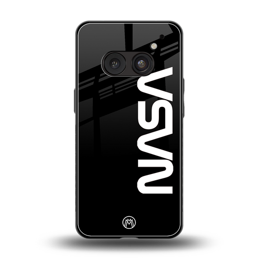nasa black back phone cover | glass case for nothing phone 2a