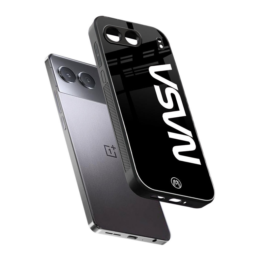 nasa black back phone cover | glass case for oneplus nord 4