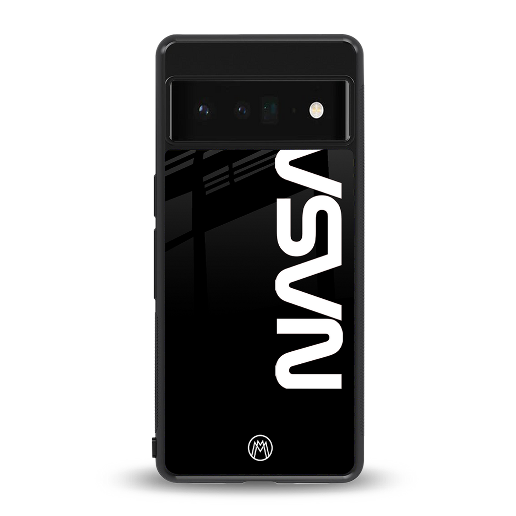 nasa black back phone cover | glass case for google pixel 6 pro