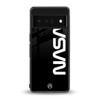nasa black back phone cover | glass case for google pixel 6 pro
