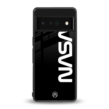 nasa black back phone cover | glass case for google pixel 6 pro