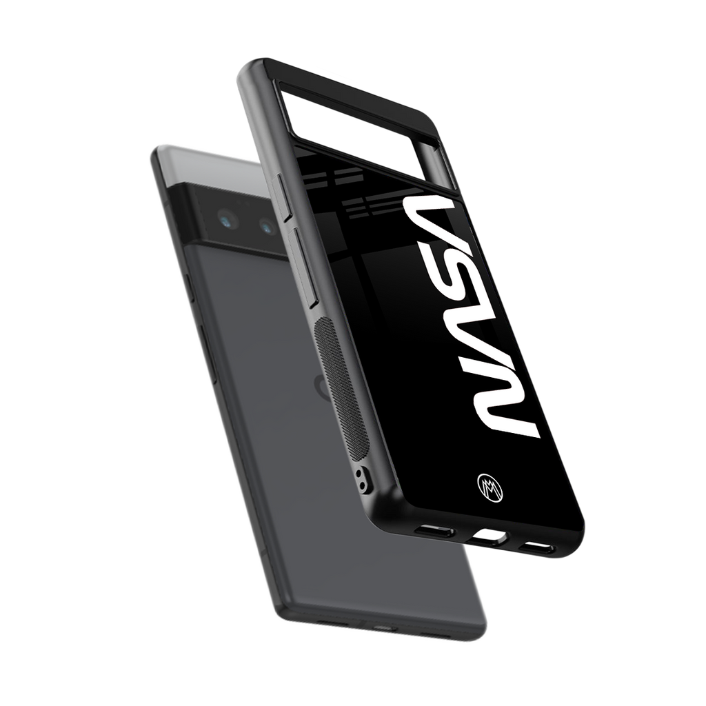 nasa black back phone cover | glass case for google pixel 6 pro