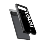 nasa black back phone cover | glass case for google pixel 6 pro