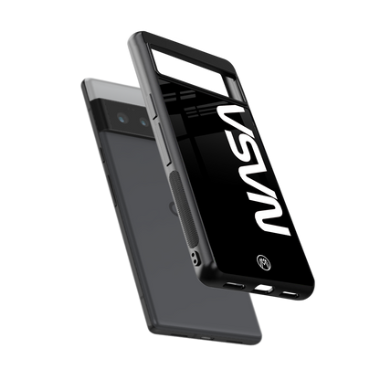 nasa black back phone cover | glass case for google pixel 6 pro