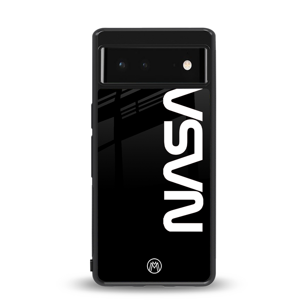 nasa black back phone cover | glass case for Google Pixel 6A