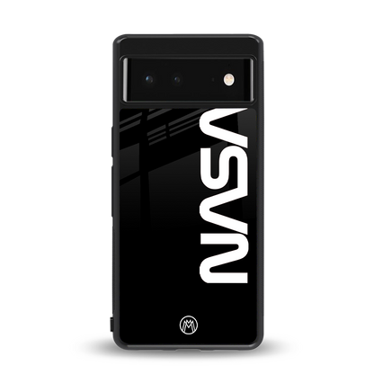 nasa black back phone cover | glass case for Google Pixel 6A