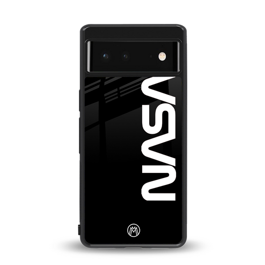 nasa black back phone cover | glass case for Google Pixel 6A