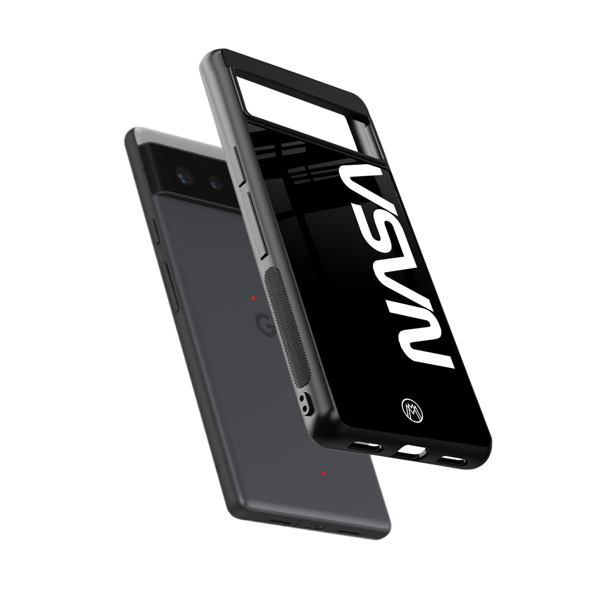 nasa black back phone cover | glass case for google pixel 6