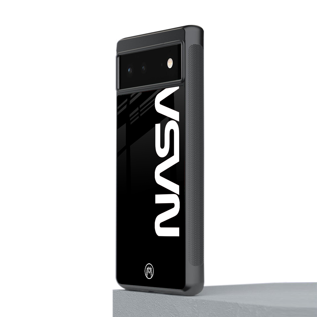 nasa black back phone cover | glass case for google pixel 6