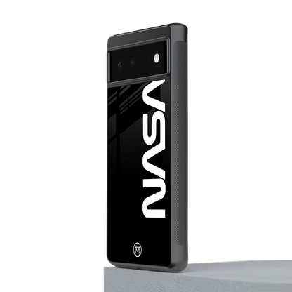 nasa black back phone cover | glass case for google pixel 6