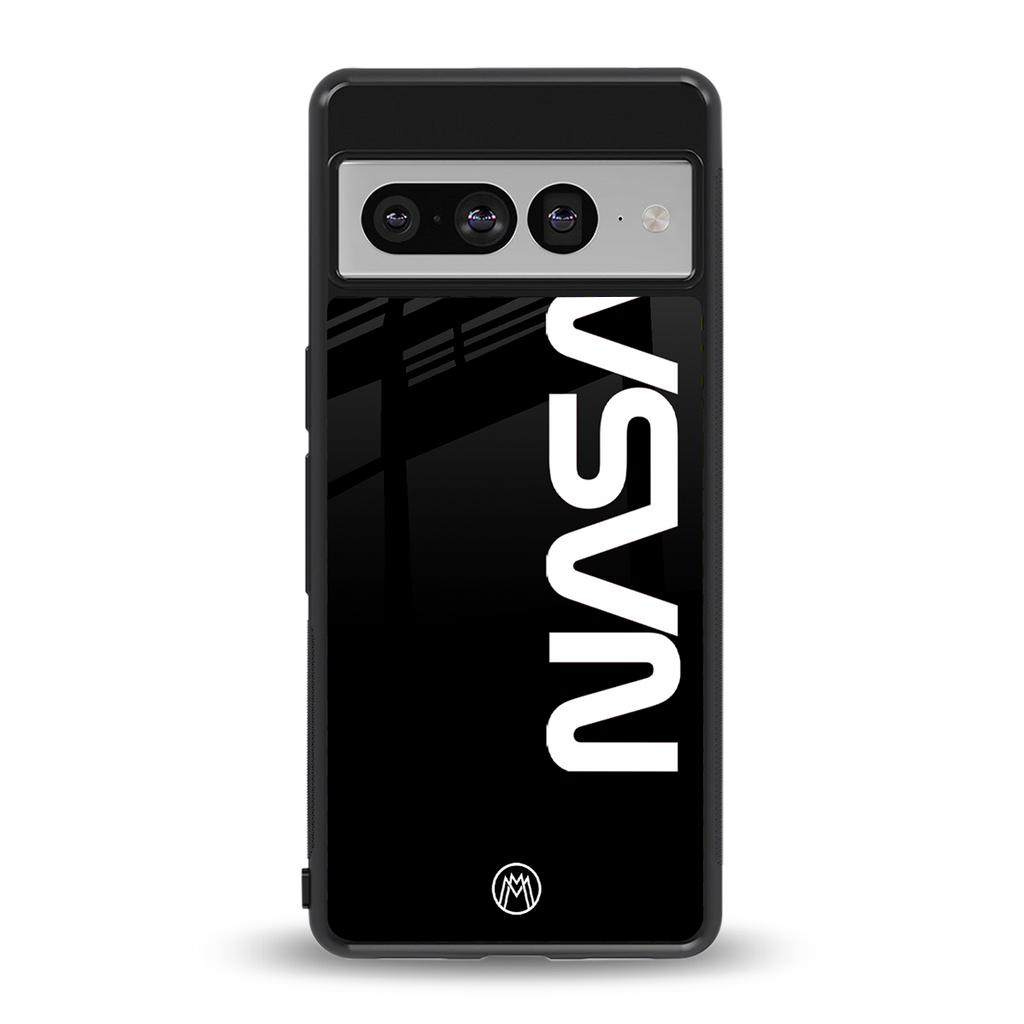 nasa black back phone cover | glass case for google pixel 7 pro