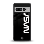 nasa black back phone cover | glass case for google pixel 7 pro