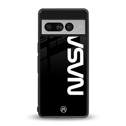nasa black back phone cover | glass case for google pixel 7 pro