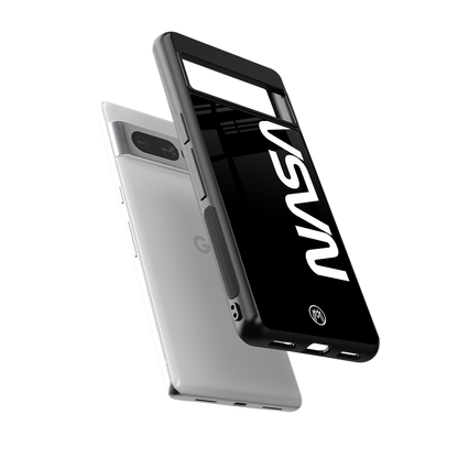 nasa black back phone cover | glass case for google pixel 7 pro