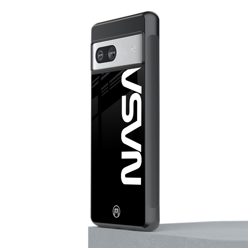 nasa black back phone cover | glass case for Google Pixel 7
