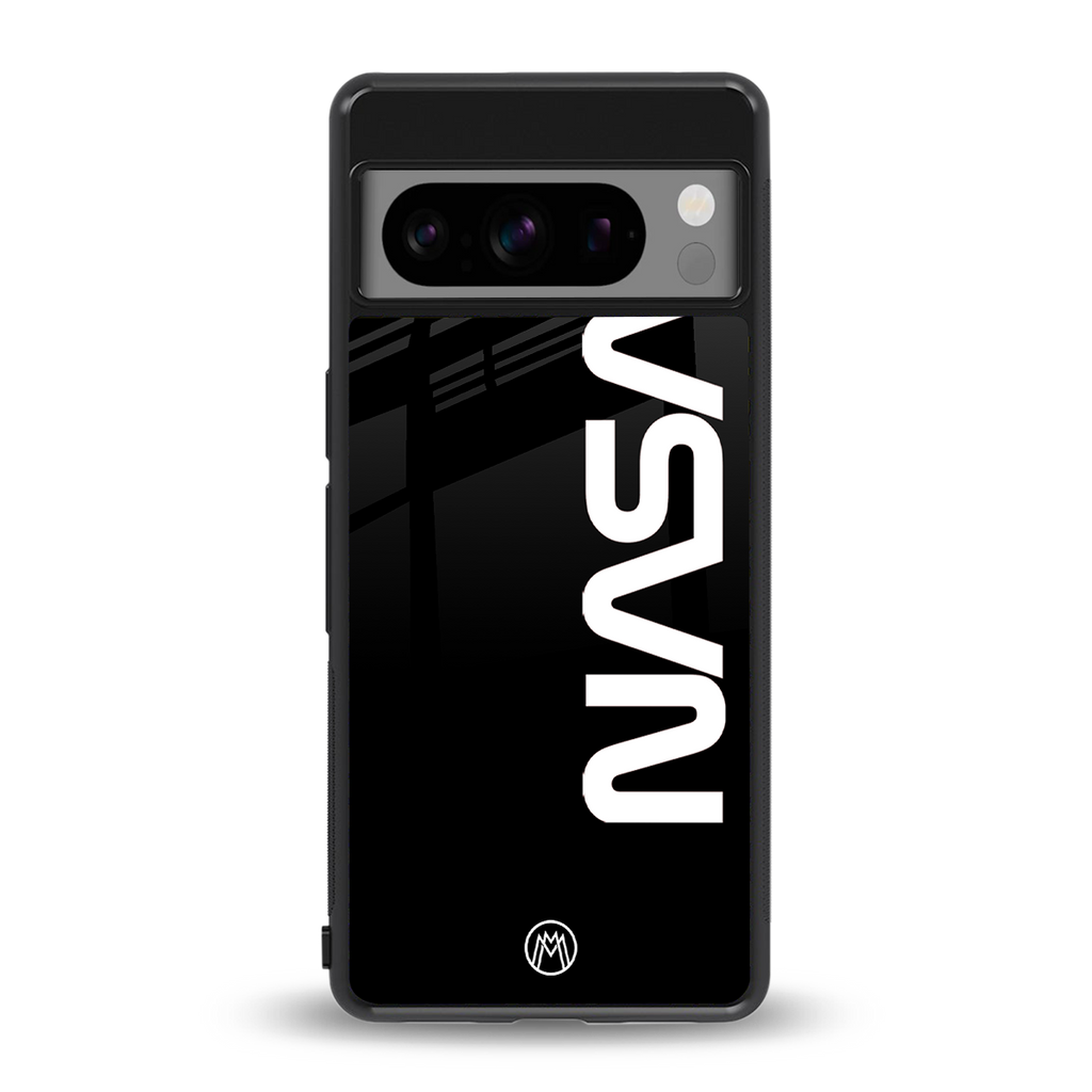 nasa black back phone cover | glass case for google pixel 8 pro