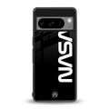 nasa black back phone cover | glass case for google pixel 8 pro