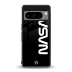 nasa black back phone cover | glass case for google pixel 8 pro