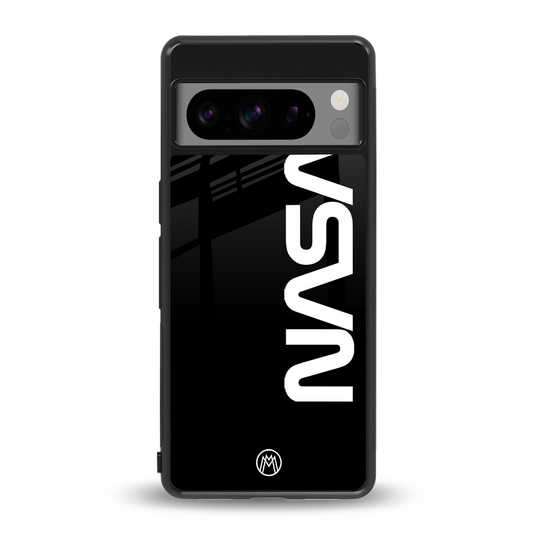 nasa black back phone cover | glass case for google pixel 8 pro