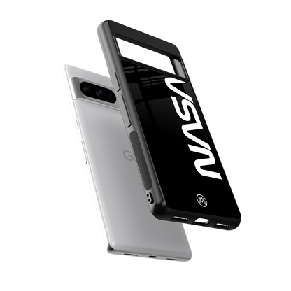 nasa black back phone cover | glass case for google pixel 8 pro