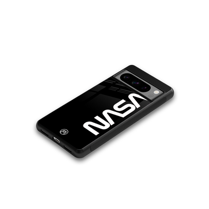 nasa black back phone cover | glass case for google pixel 8 pro