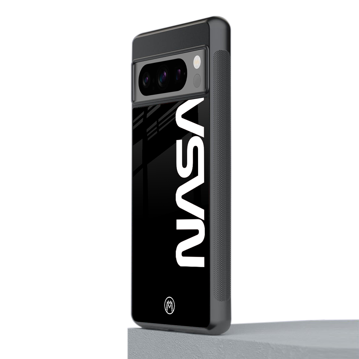 nasa black back phone cover | glass case for google pixel 8 pro