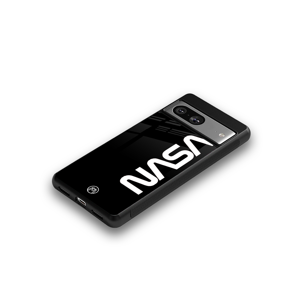nasa black back phone cover | glass case for Google Pixel 8