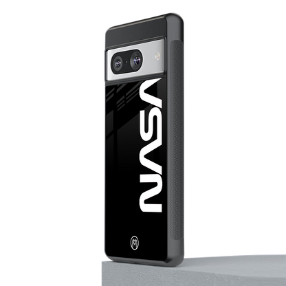 nasa black back phone cover | glass case for Google Pixel 8