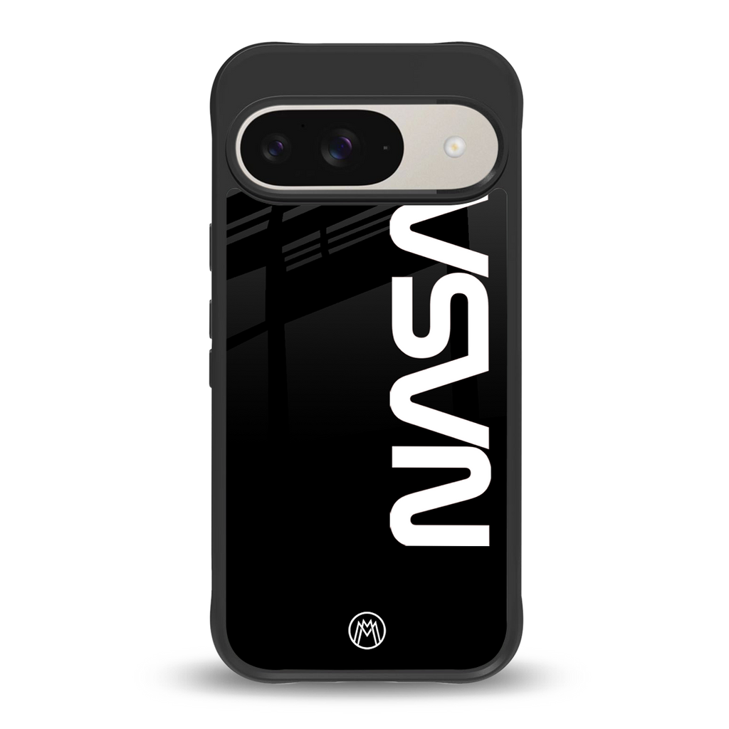 nasa black back phone cover | glass case for google pixel 9