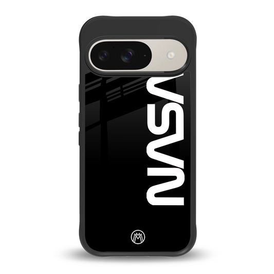 nasa black back phone cover | glass case for google pixel 9